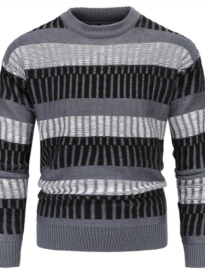 Rundhalset Standard Stripe Vinter Slim Sweater