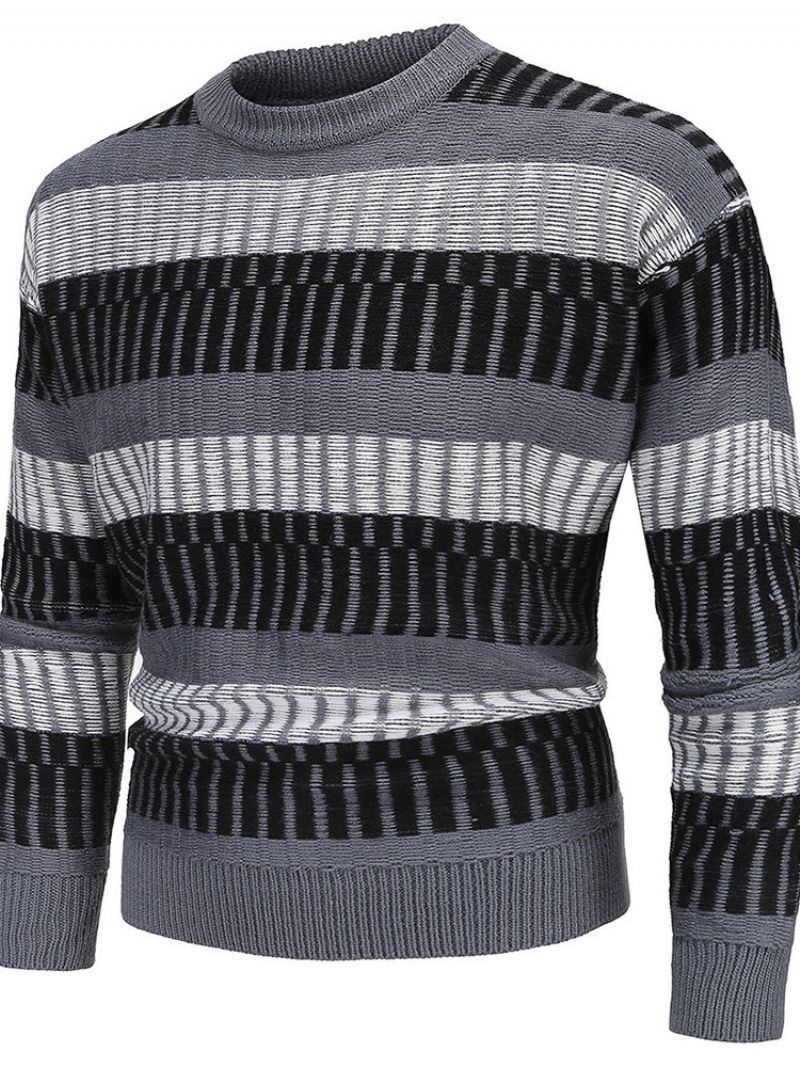 Rundhalset Standard Stripe Vinter Slim Sweater