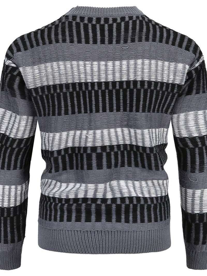 Rundhalset Standard Stripe Vinter Slim Sweater