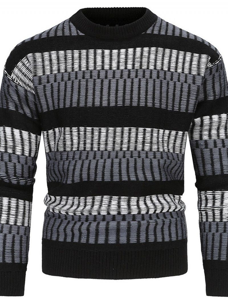 Rundhalset Standard Stripe Vinter Slim Sweater