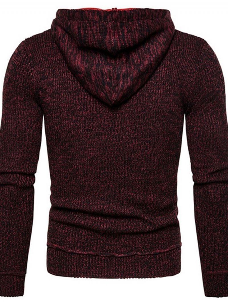 Standard Hooded Pocket Fall Casual Sweater