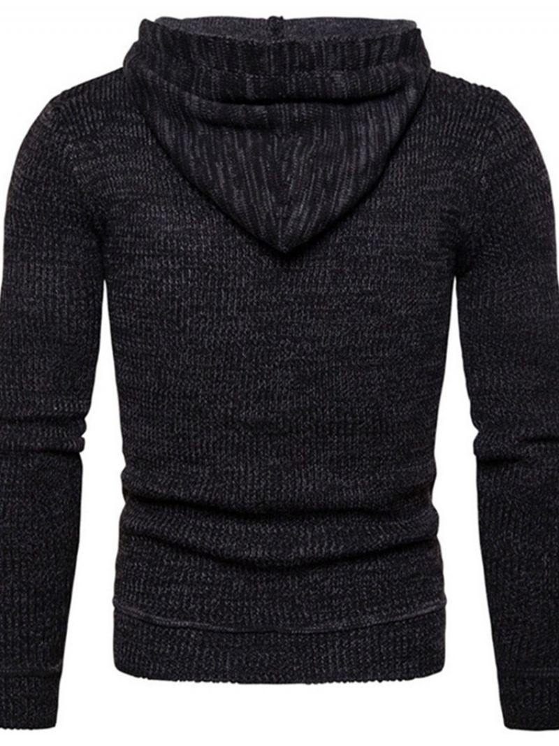 Standard Hooded Pocket Fall Casual Sweater