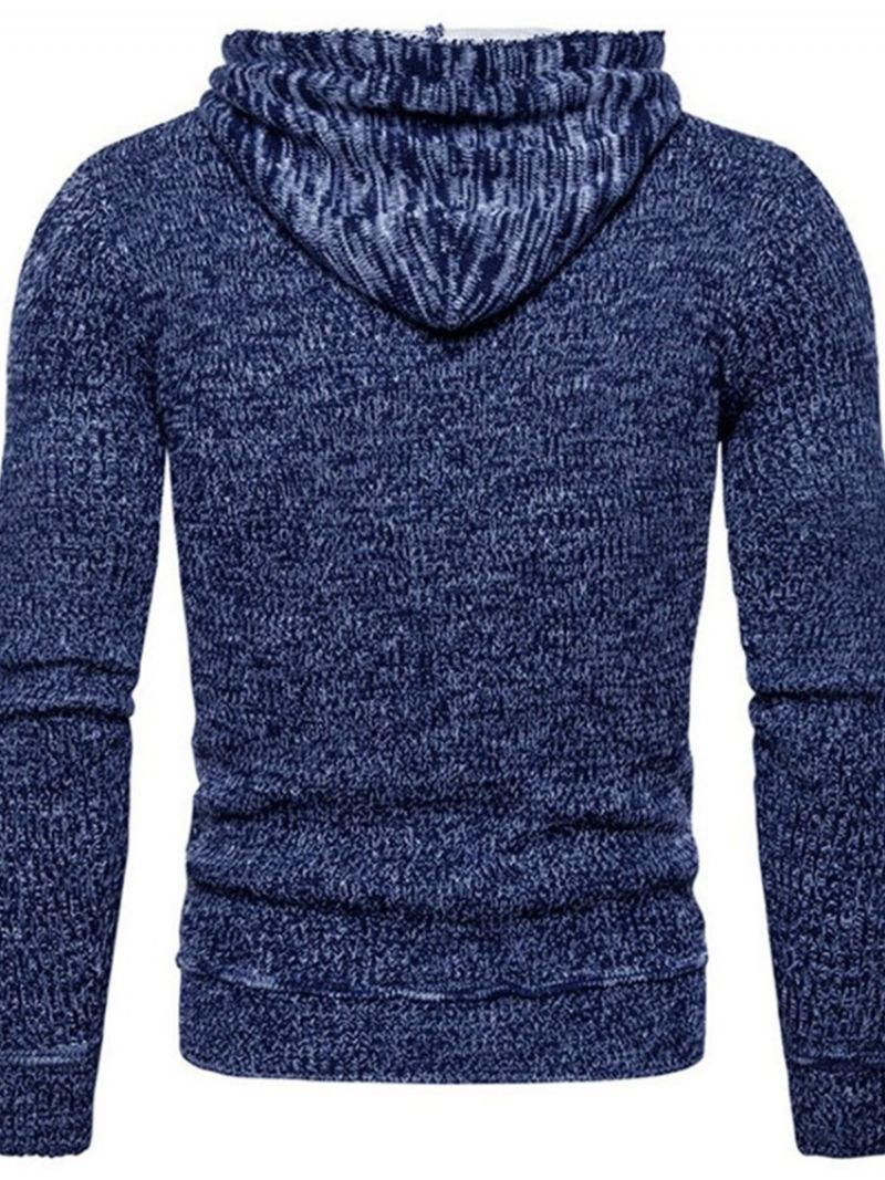 Standard Hooded Pocket Fall Casual Sweater