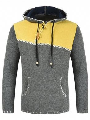 Standard Hooded Pocket Fall European Casual Sweater