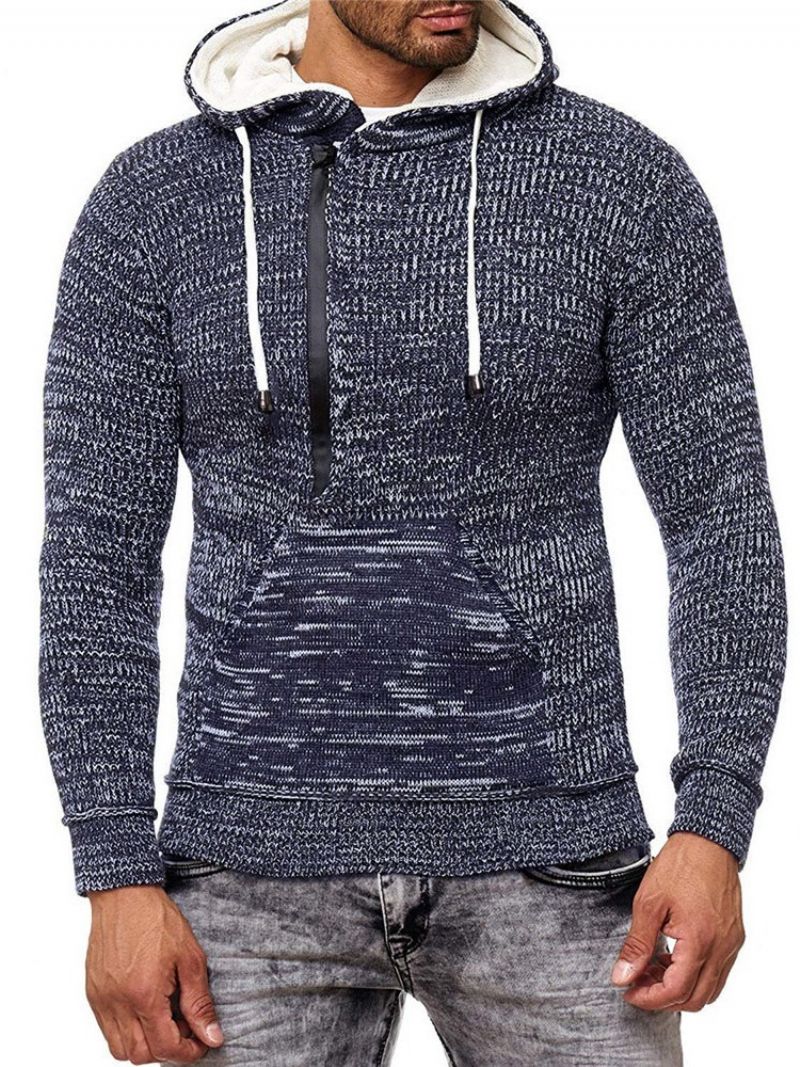 Standard Hooded Pocket Fall European Sweater