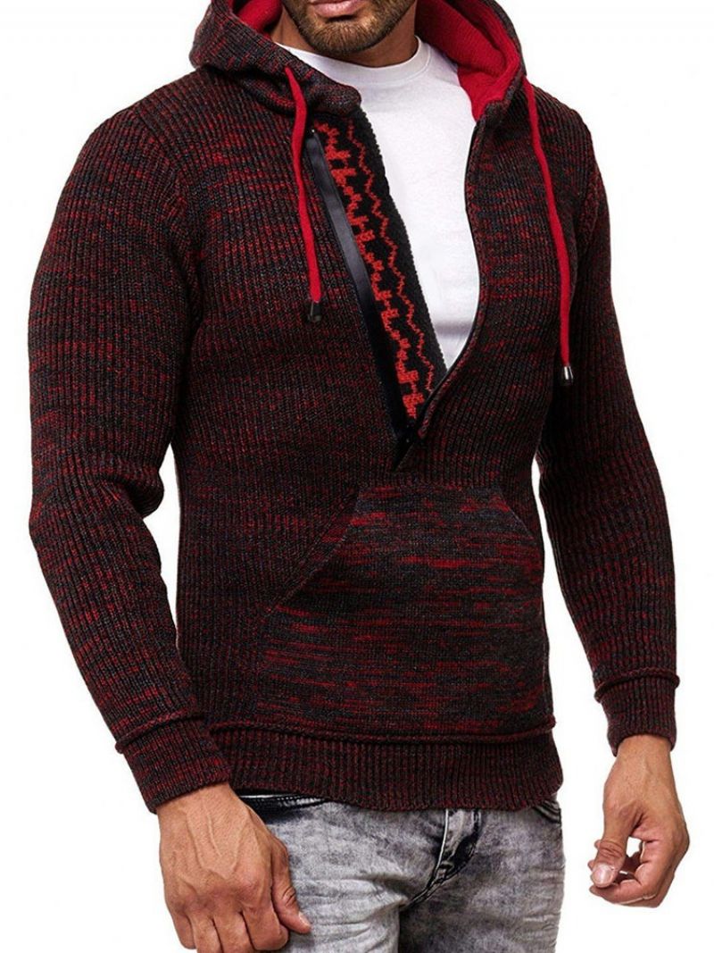 Standard Hooded Pocket Fall European Sweater