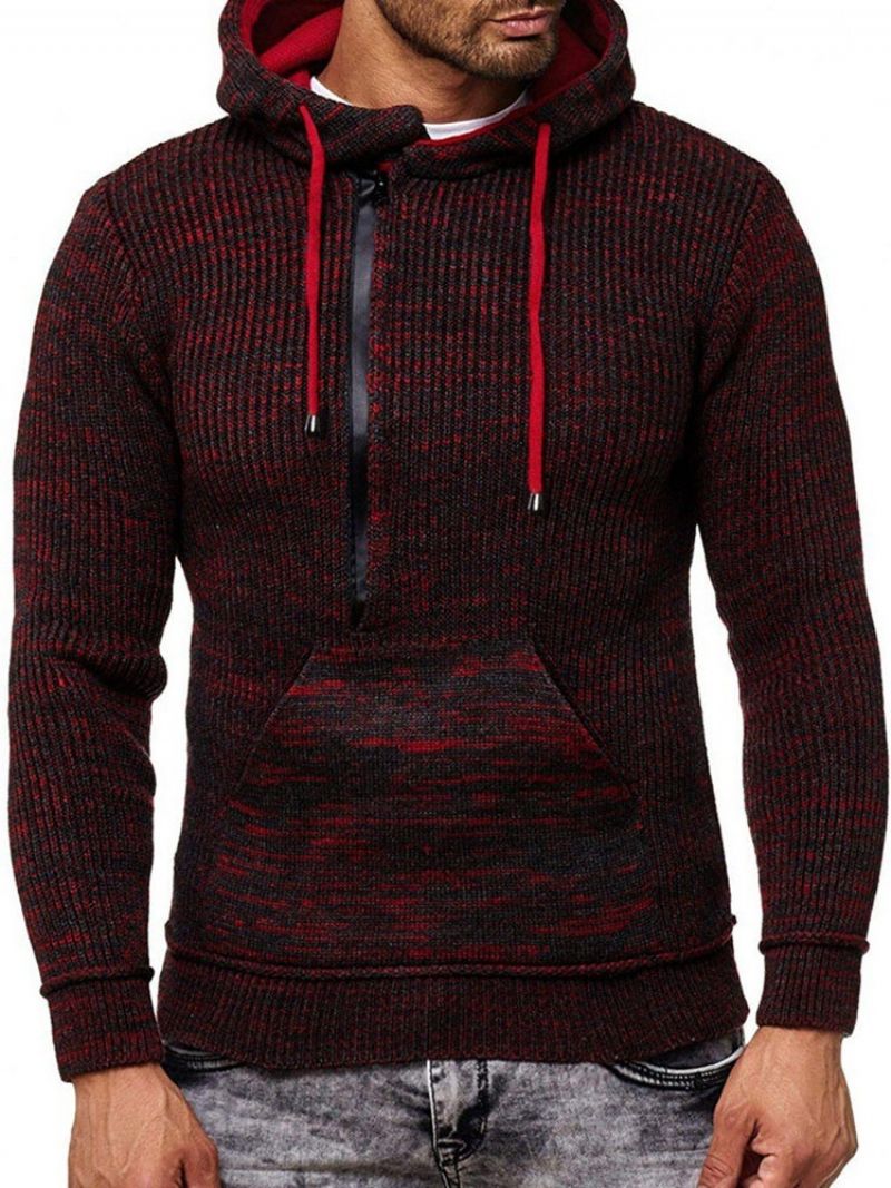 Standard Hooded Pocket Fall European Sweater