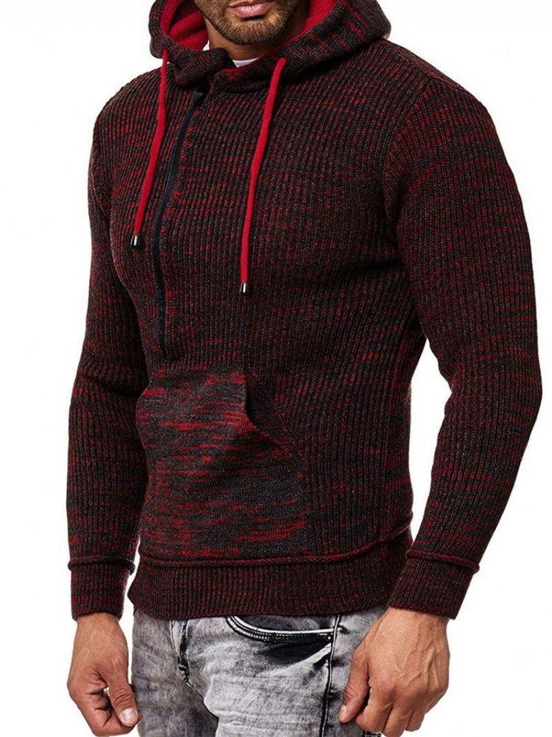 Standard Hooded Pocket Fall European Sweater