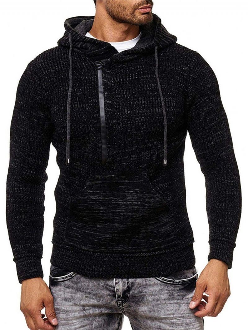 Standard Hooded Pocket Fall European Sweater