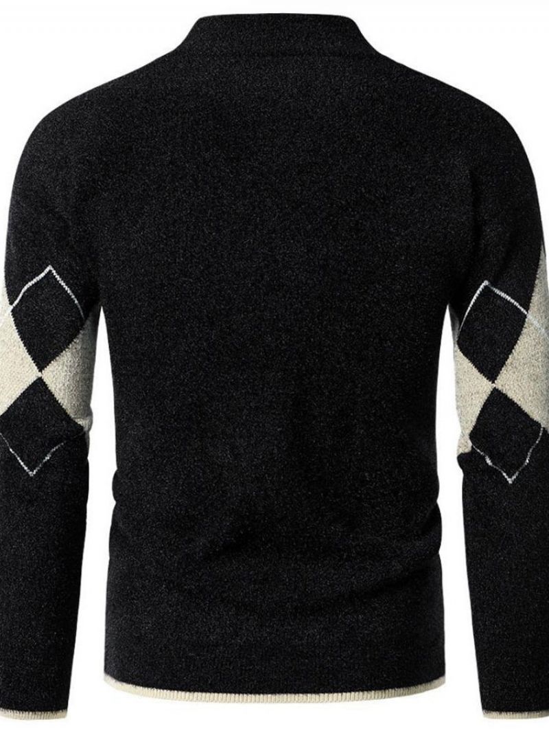 Standard Standkrave Geometrisk Slim Fall Sweater