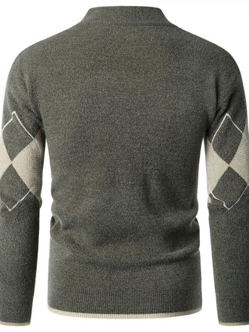 Standard Standkrave Geometrisk Slim Fall Sweater