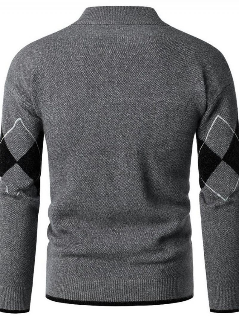 Standard Standkrave Geometrisk Slim Fall Sweater