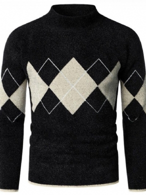 Standard Standkrave Geometrisk Slim Fall Sweater