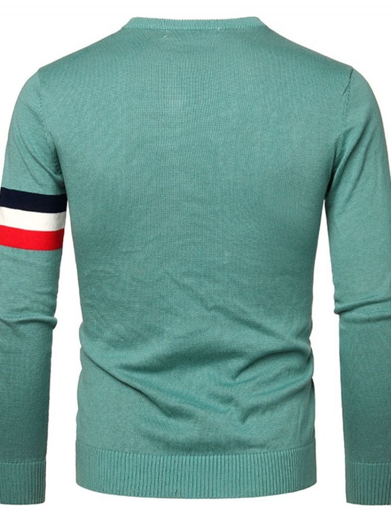 Standard Stripe Rundhals Slim Casual Sweater