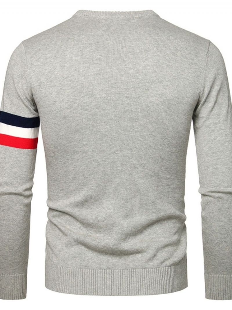 Standard Stripe Rundhals Slim Casual Sweater