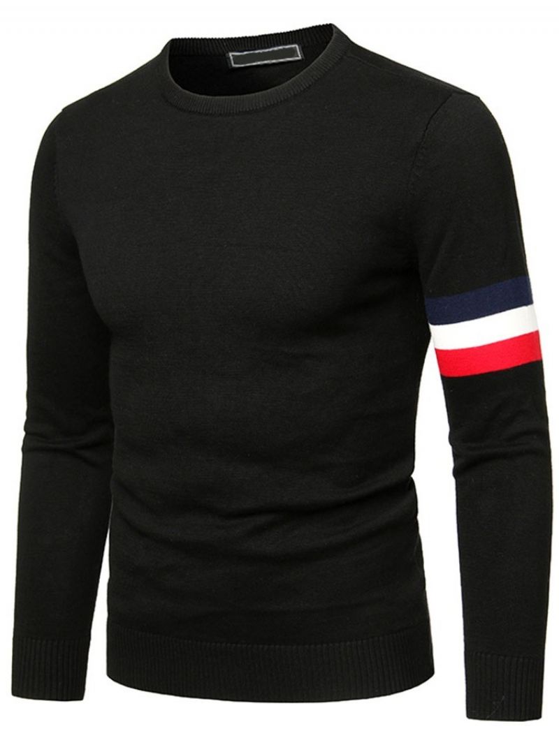 Standard Stripe Rundhals Slim Casual Sweater