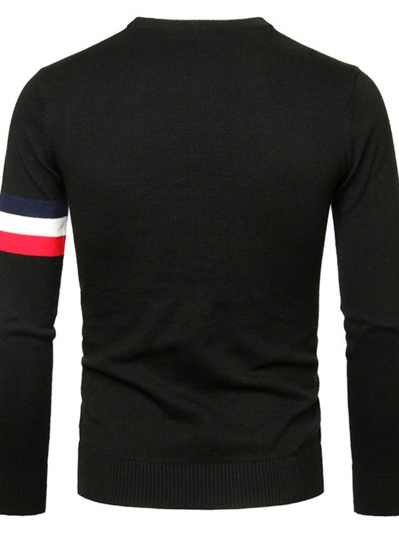 Standard Stripe Rundhals Slim Casual Sweater