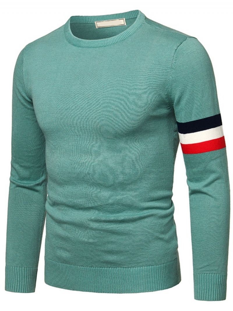 Standard Stripe Rundhals Slim Casual Sweater