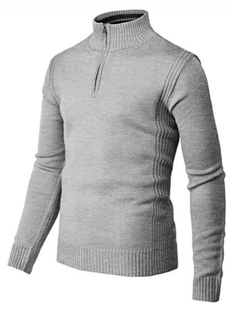 Standkrave Standard Stripe Vinter Slim Sweater