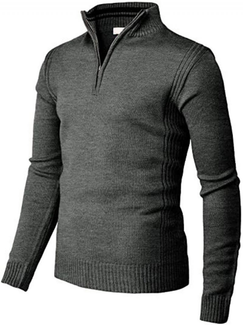 Standkrave Standard Stripe Vinter Slim Sweater