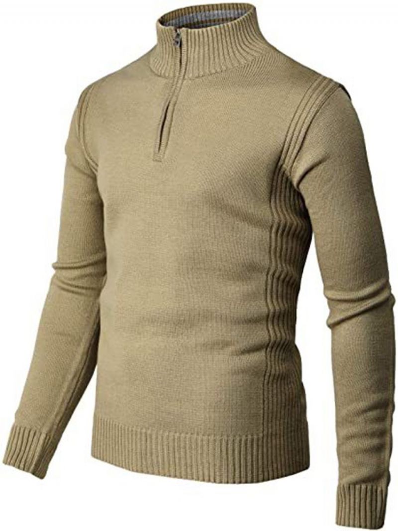 Standkrave Standard Stripe Vinter Slim Sweater