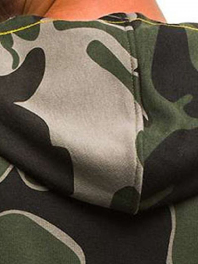 Hætteprint Camouflage Sommer Casual Herrevest