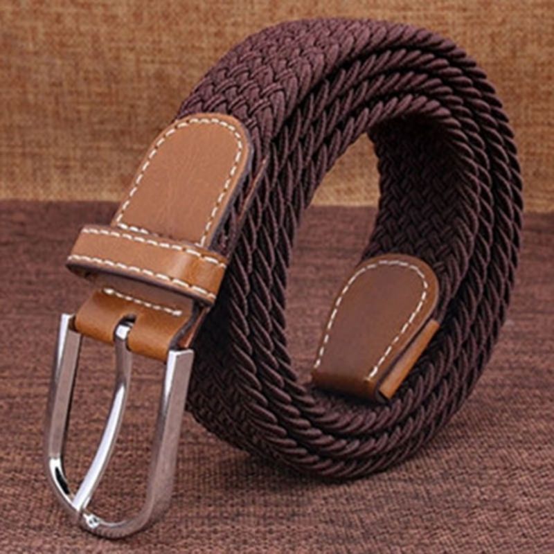 Pin Buckle Casual Canvas Bælte