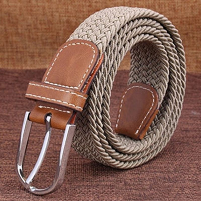 Pin Buckle Casual Canvas Bælte