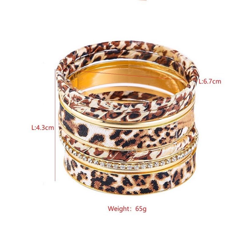 Leopard Print Leopard Kvinde Armbånd