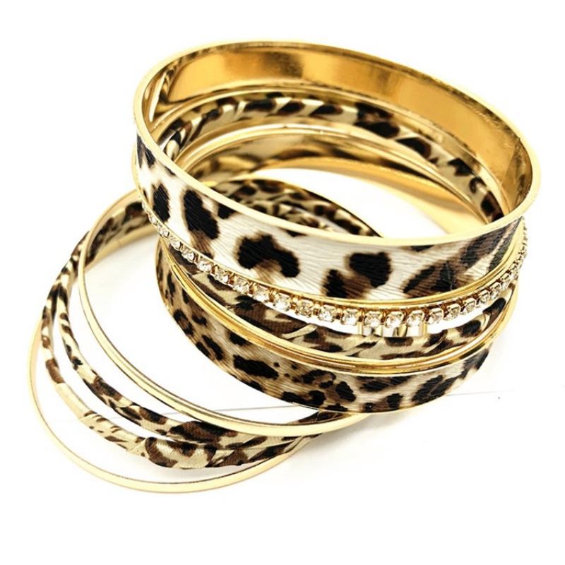 Leopard Print Leopard Kvinde Armbånd