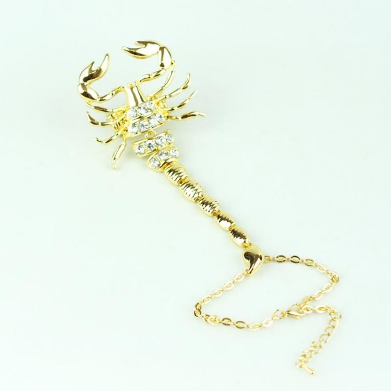 Scorpion Diamante Charm Armbånd