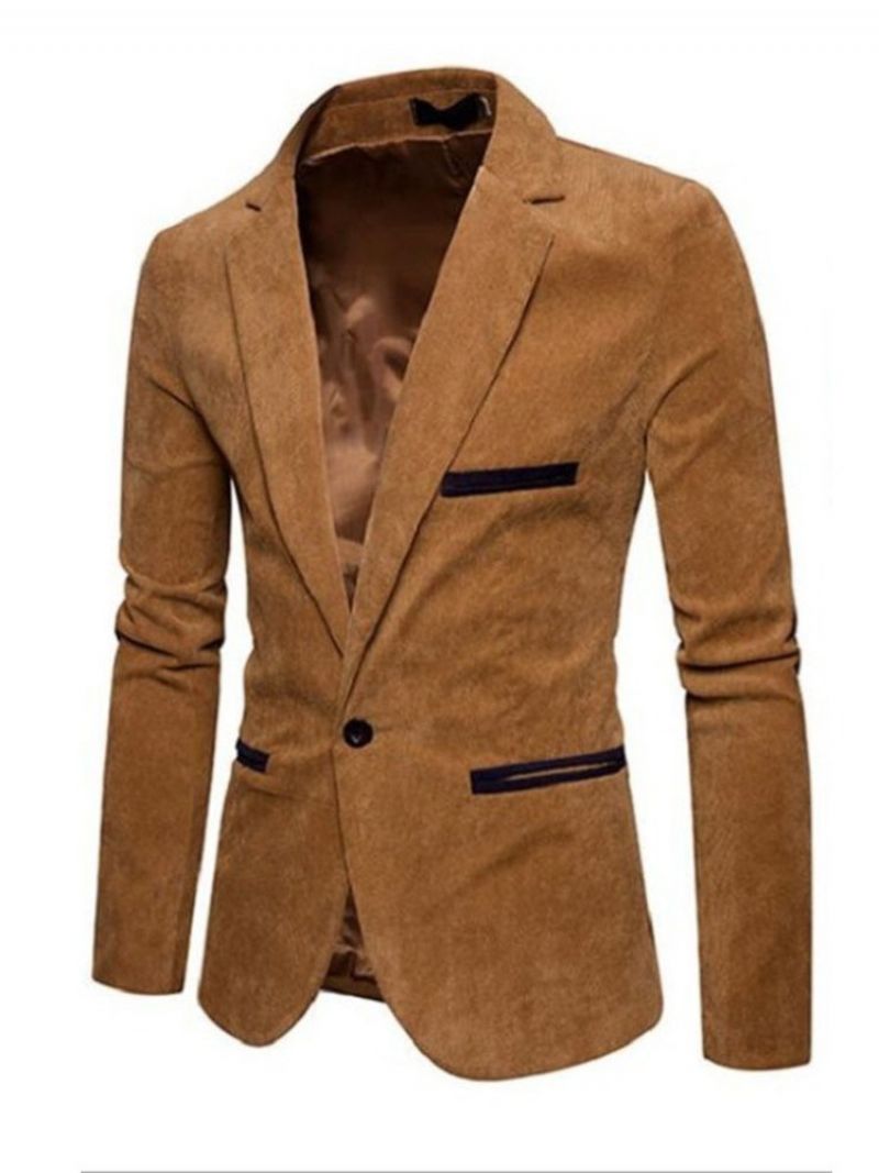 En Knap Afslappet Herre Slim Leisure Blazer