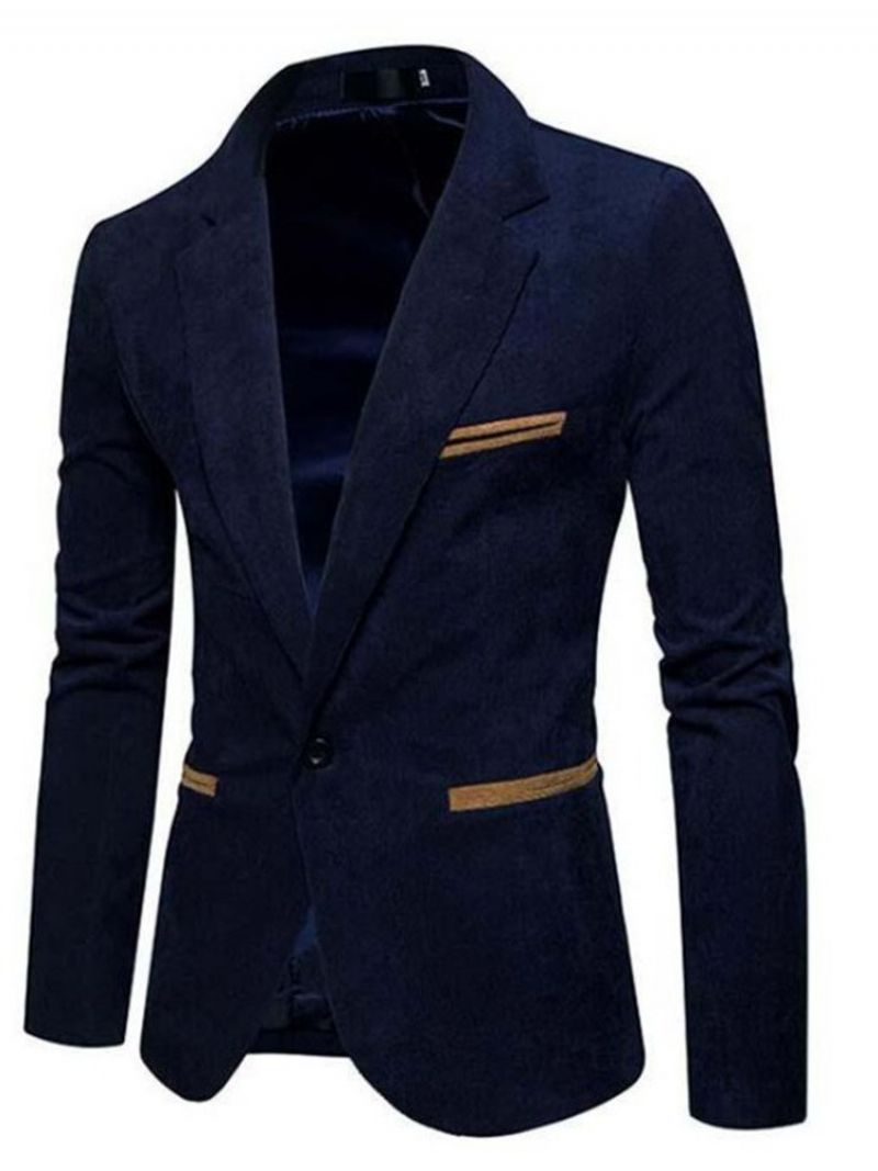 En Knap Afslappet Herre Slim Leisure Blazer