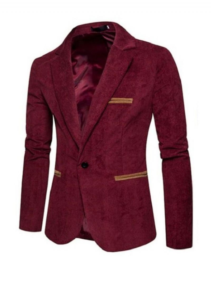 En Knap Afslappet Herre Slim Leisure Blazer