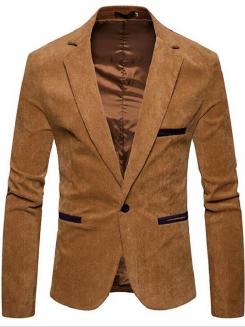 En Knap Afslappet Herre Slim Leisure Blazer