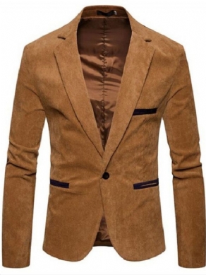 En Knap Afslappet Herre Slim Leisure Blazer