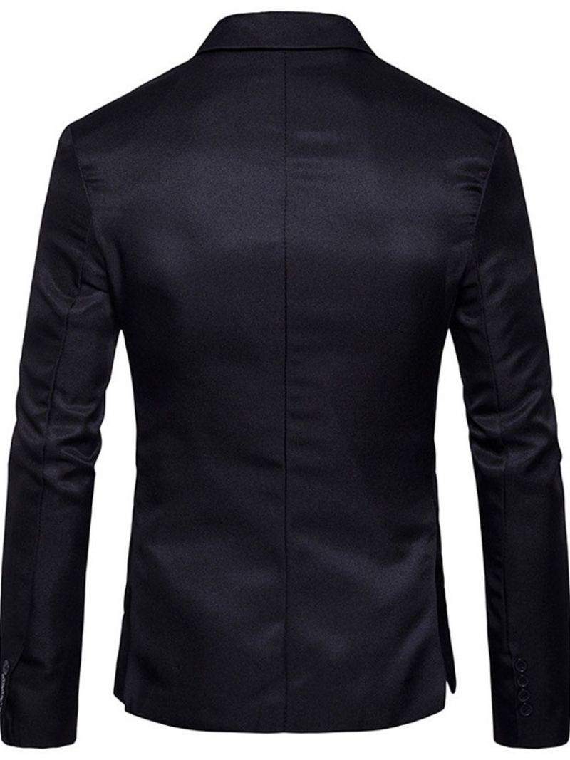 Lapel Slim One Button Lesure Blazer Til Mænd