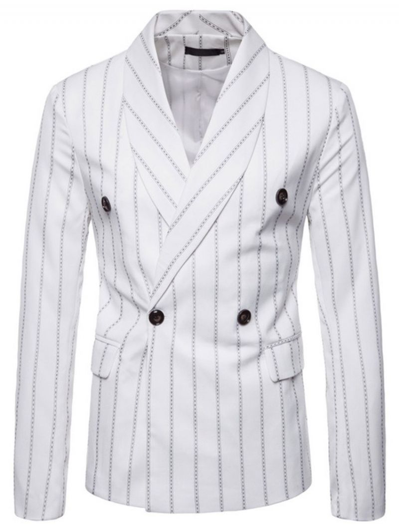 Print Casual Stripe Leisure Blazer