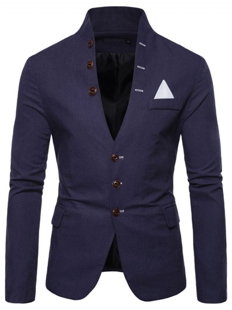 Standkrave Slim Button Leisure Blazer