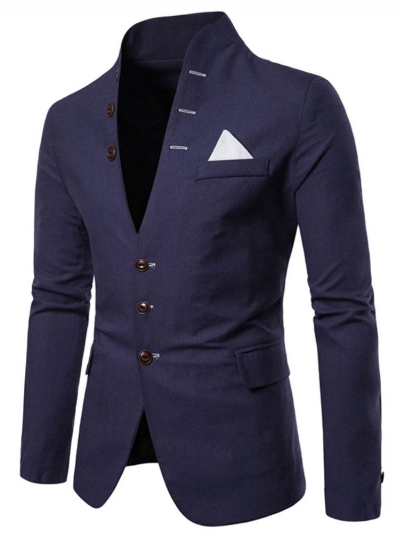 Standkrave Slim Button Leisure Blazer