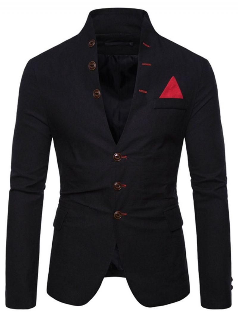 Standkrave Slim Button Leisure Blazer