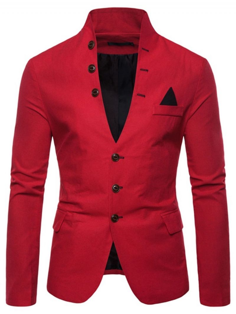 Standkrave Slim Button Leisure Blazer