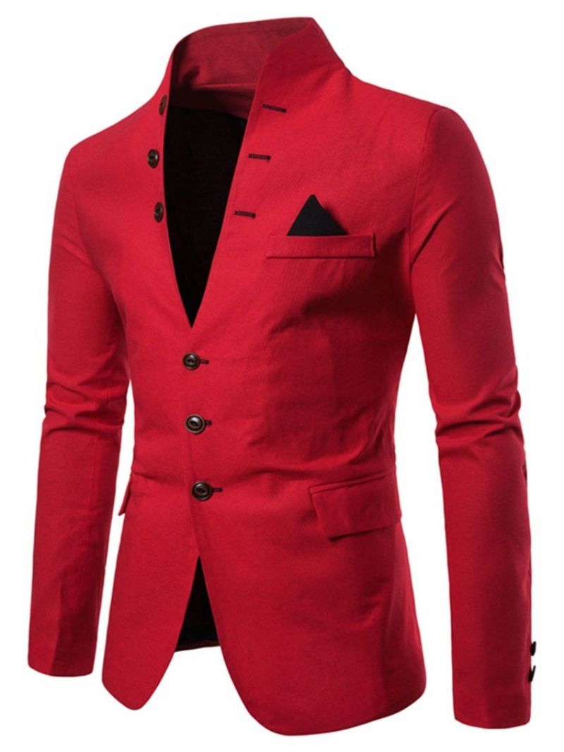 Standkrave Slim Button Leisure Blazer