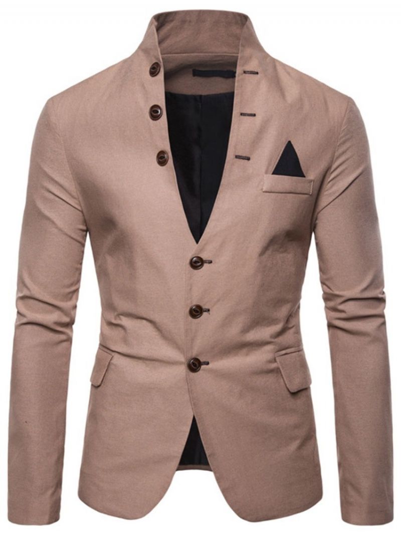 Standkrave Slim Button Leisure Blazer