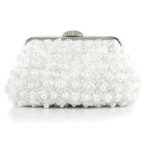 Blomsterperle Dekoration Aften Clutch