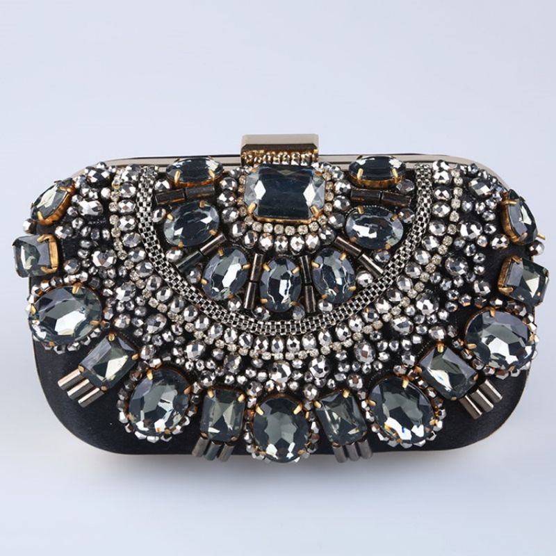 Flap Banket Rhinestone Clutches & Aftentasker