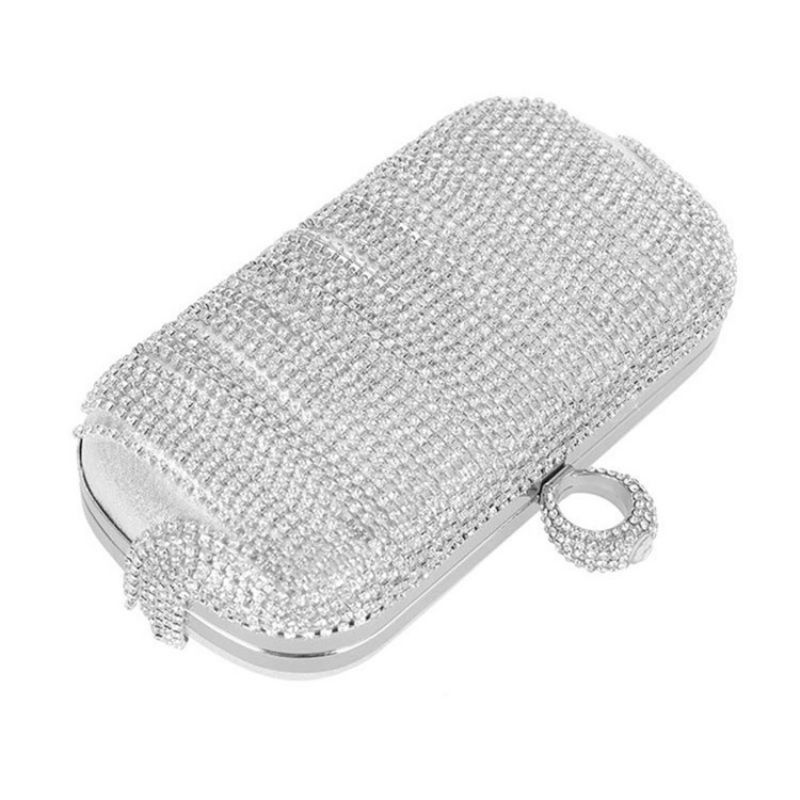 Fringe Rhinestone Alsidige Rektangulære Clutches & Aftentasker