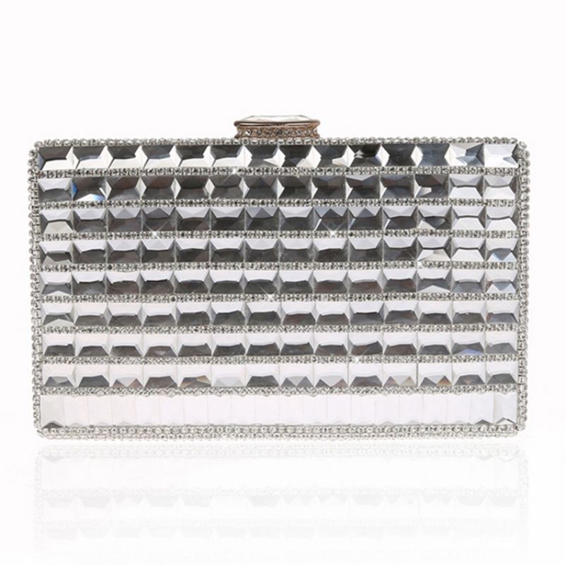 Geometrisk Rhinestone Dekoration Aften Clutch