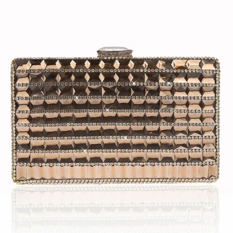 Geometrisk Rhinestone Dekoration Aften Clutch