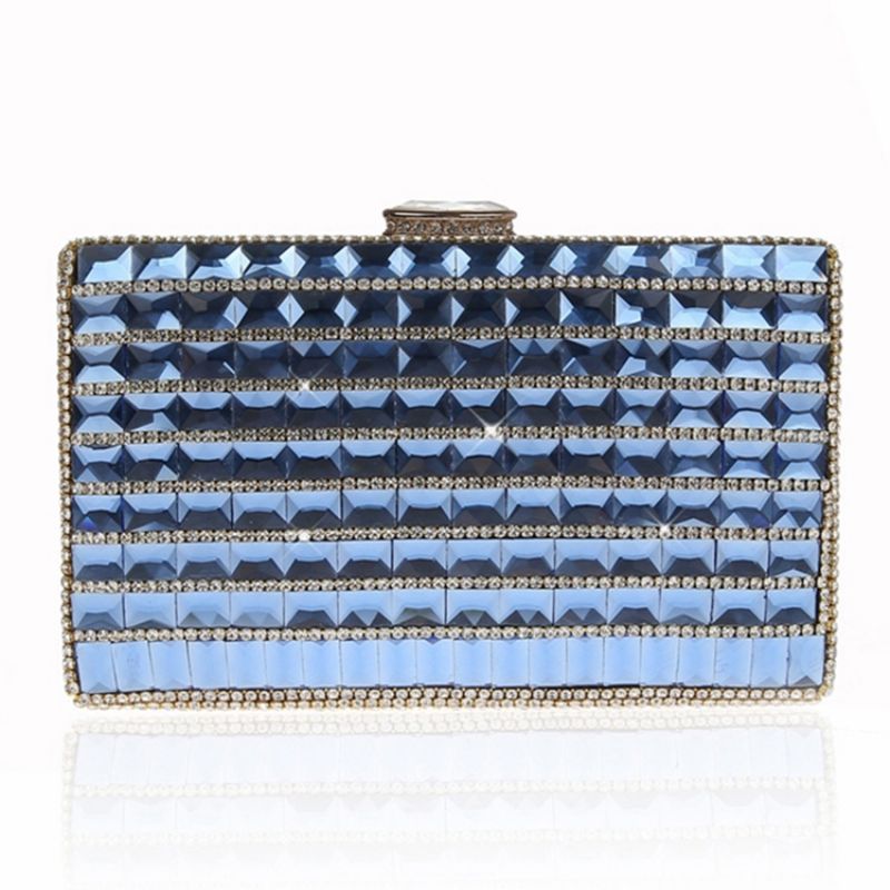 Geometrisk Rhinestone Dekoration Aften Clutch